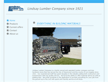 Tablet Screenshot of lindsaylumber.com